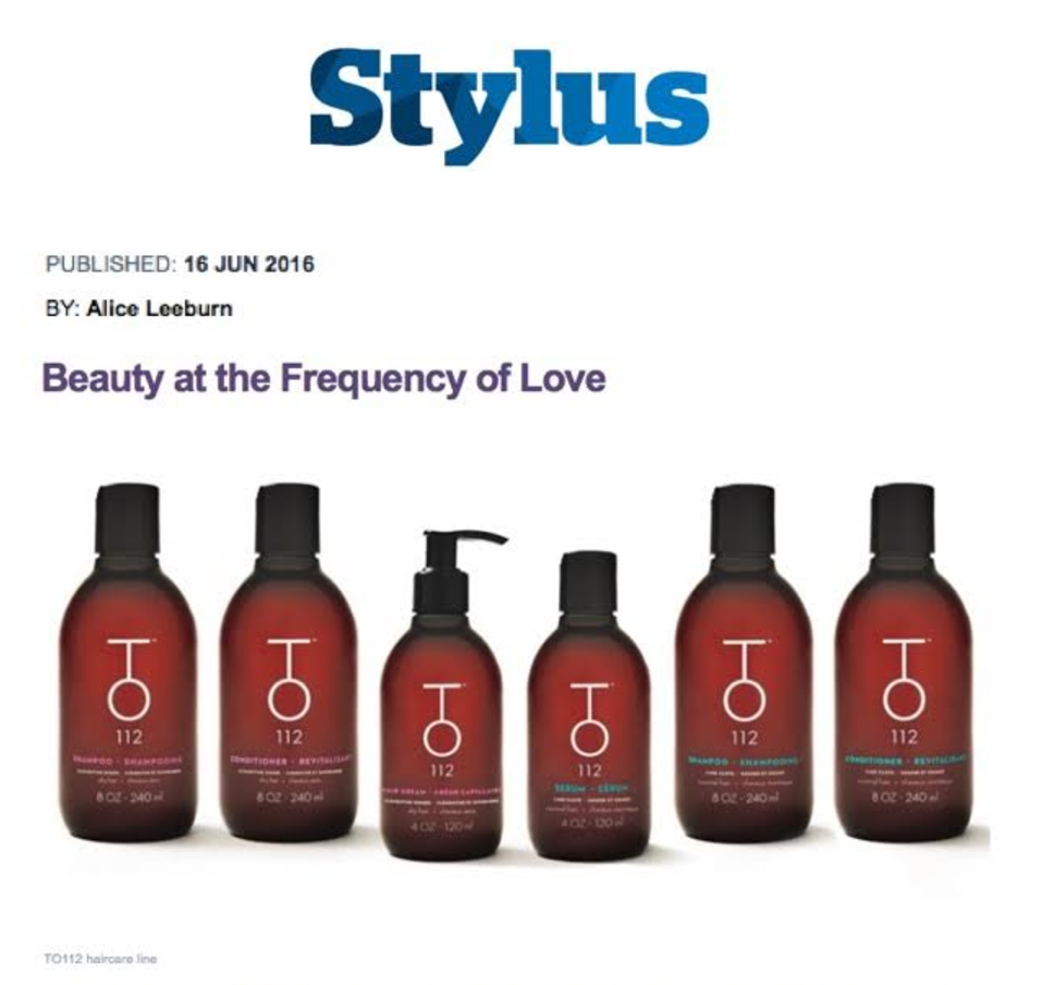 Stylus magazine TO112 hair products beauty at the frequency of love