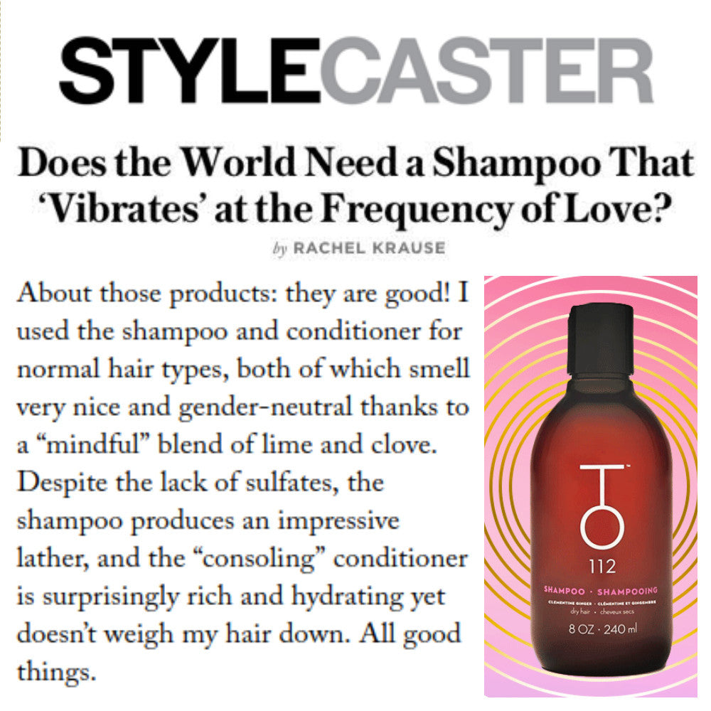 Style Caster TO112 shampoo vibrates love frequency 