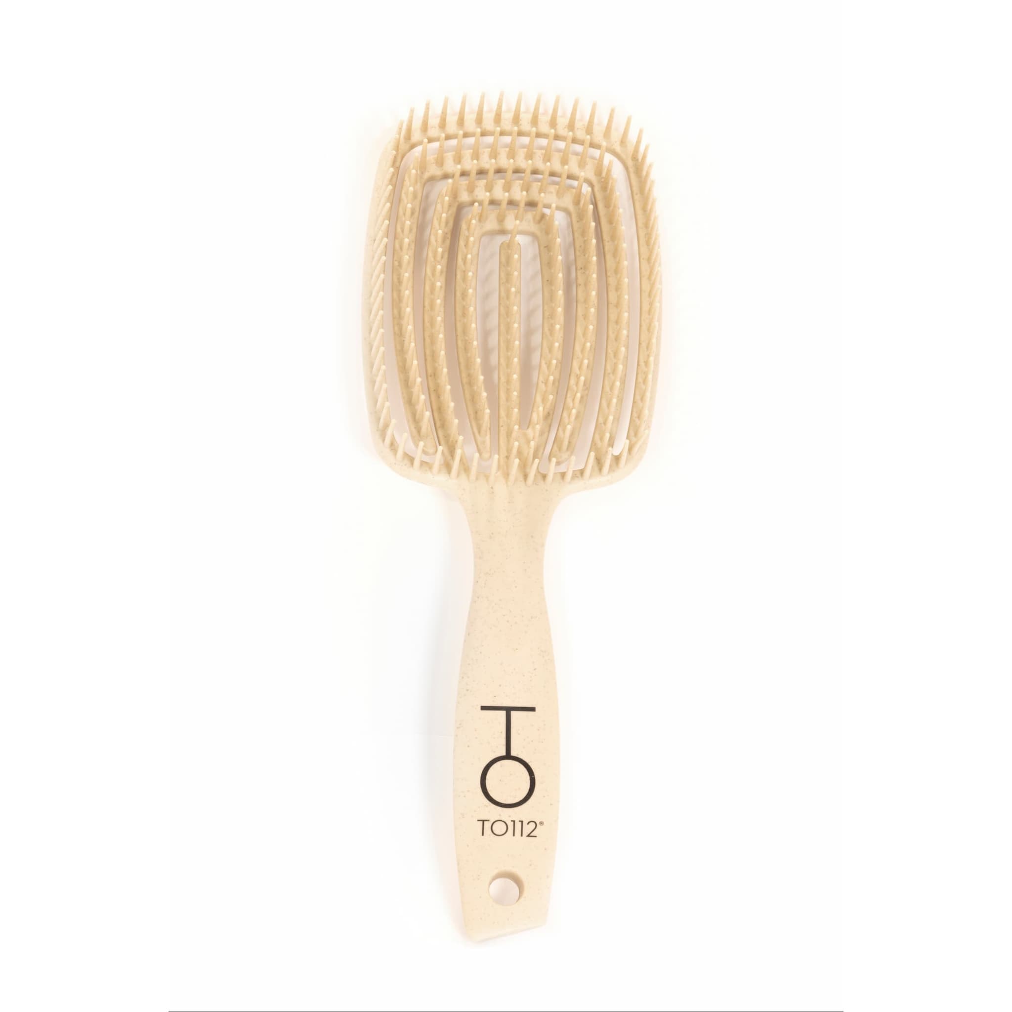 To112 biodegradable Detangling Brush with 5-way flex prevents hair breakage